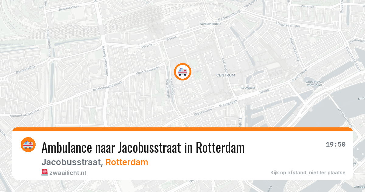 Ambulance naar Jacobusstraat in Rotterdam — 28 jun 2026