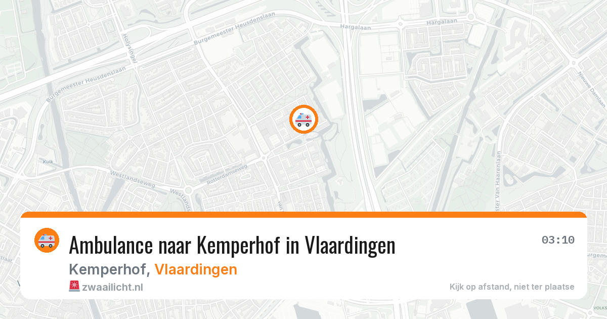 Ambulance naar Kemperhof in Vlaardingen — 9 feb 2026