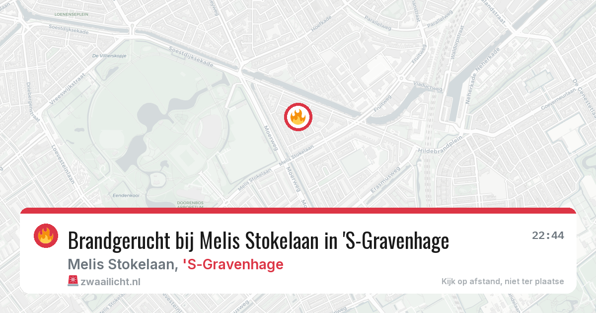 Brandgerucht bij Melis Stokelaan in 'S-Gravenhage — 21 mei 2026