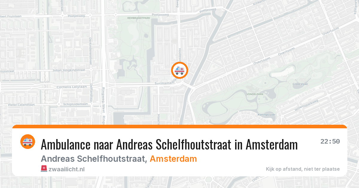 Ambulance naar Andreas Schelfhoutstraat in Amsterdam — 18 jun 2026
