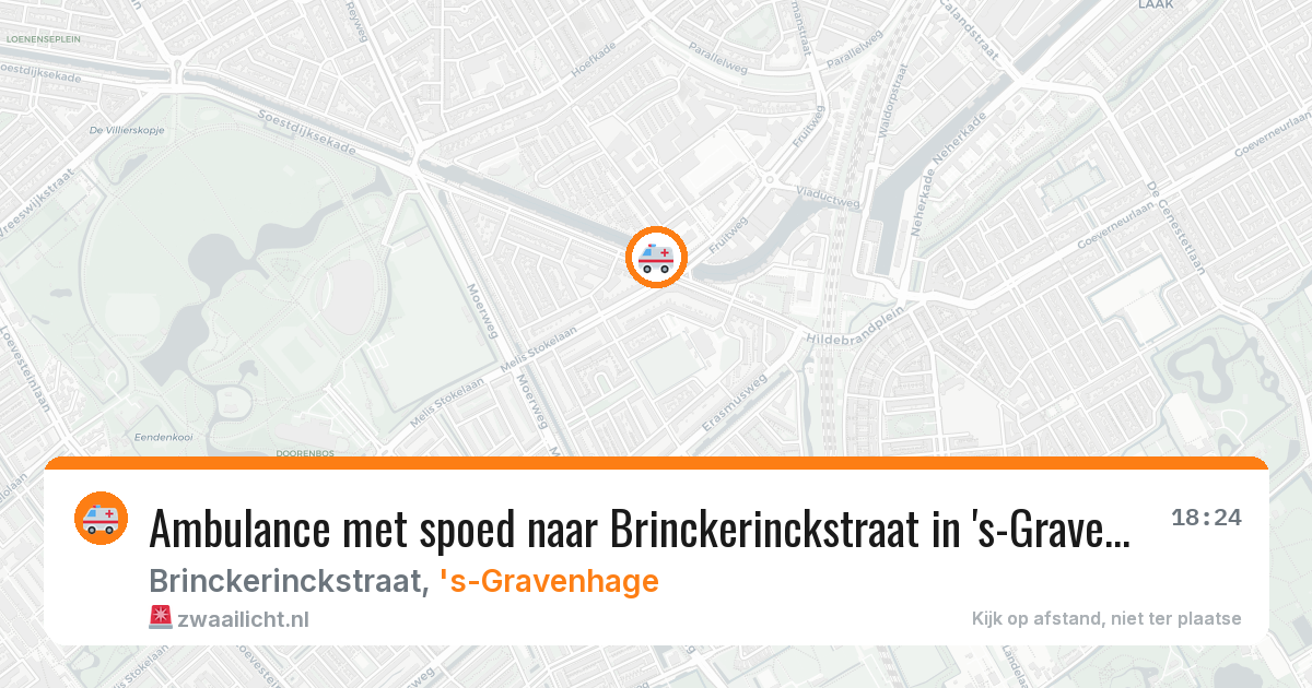 Ambulance met spoed naar Brinckerinckstraat in 's-Gravenhage — 30 jun 2026