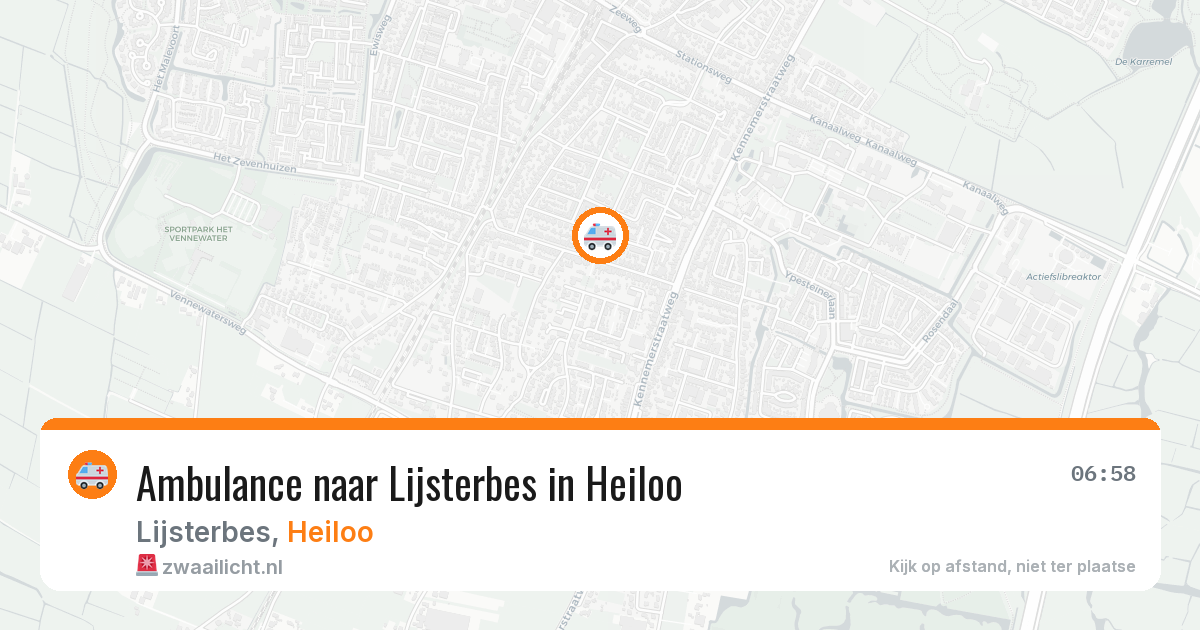 Ambulance naar Lijsterbes in Heiloo — 8 jul 2026