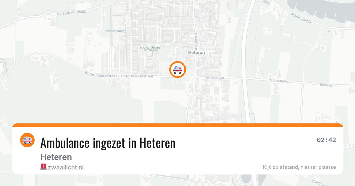 Ambulance ingezet in Heteren — 12 aug 2026