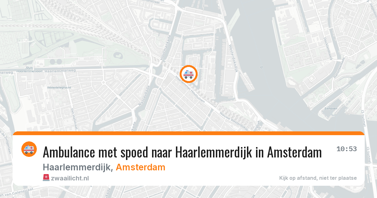 Ambulance met spoed naar Haarlemmerdijk in Amsterdam — 28 apr 2026