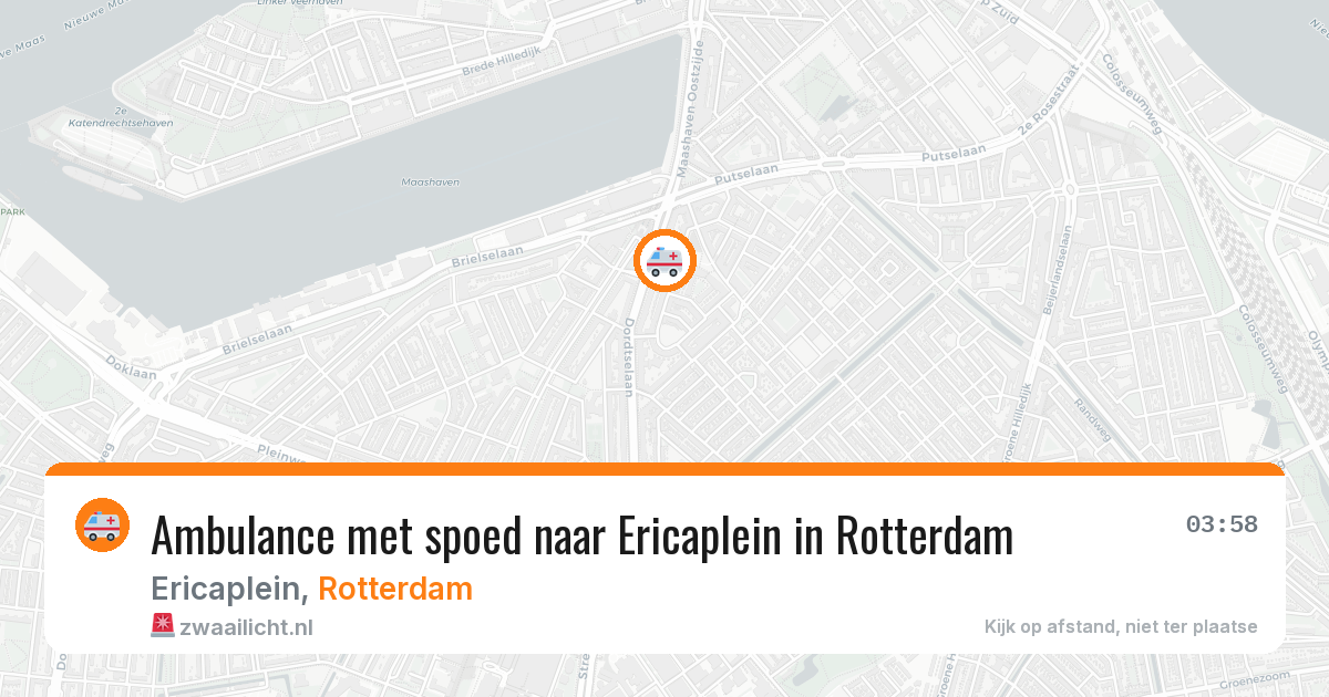 Ambulance met spoed naar Ericaplein in Rotterdam — 28 apr 2026