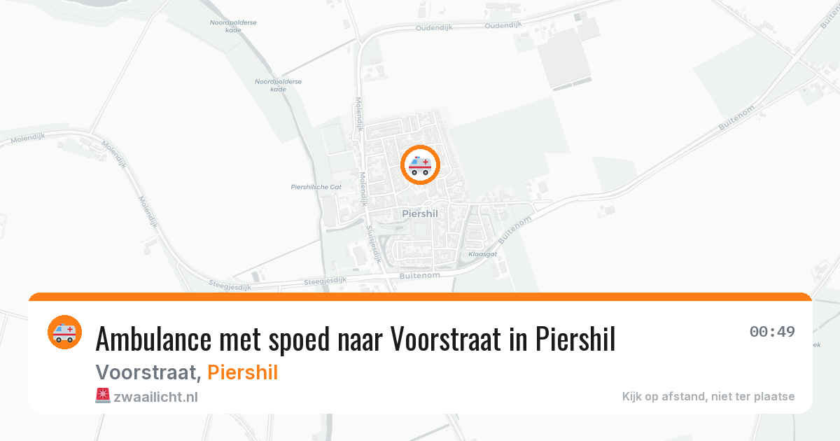 Ambulance met spoed naar Voorstraat in Piershil — 7 apr 2026