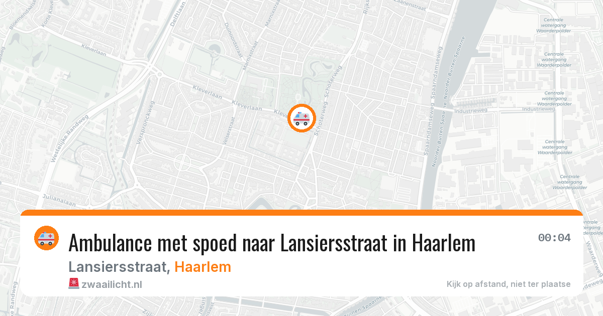 Ambulance met spoed naar Lansiersstraat in Haarlem — 25 jun 2026