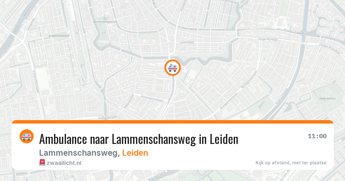 Ambulance naar Lammenschansweg in Leiden — 2 jul 2026
