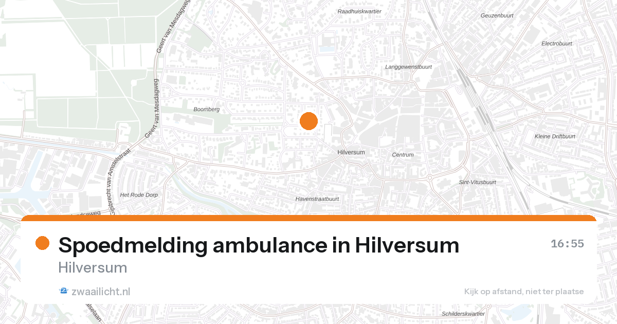 Spoedmelding ambulance in Hilversum — 26 aug 2026
