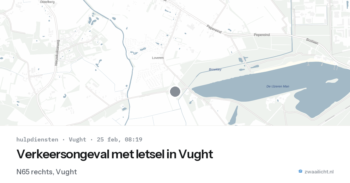 Verkeersongeval met letsel in Vught — 25 feb 2026