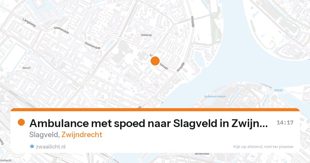 Ambulance met spoed naar Slagveld in Zwijndrecht — 27 aug 2026