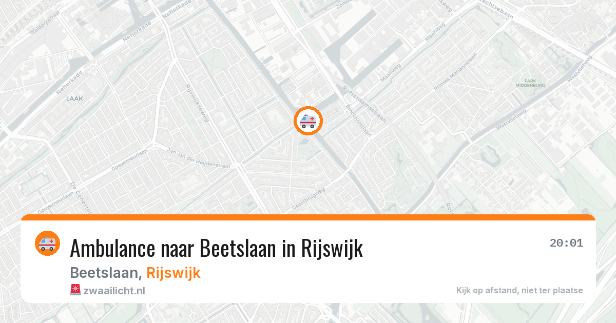 Ambulance naar Beetslaan in Rijswijk — 21 apr 2026