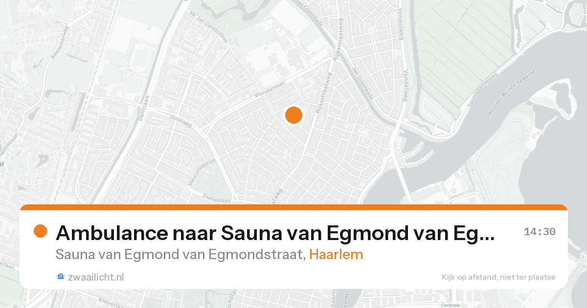 Ambulance naar Sauna van Egmond van Egmondstraat in Haarlem — 30 jan 2026