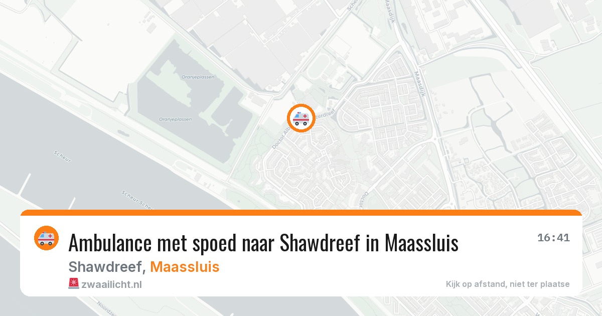 Ambulance met spoed naar Shawdreef in Maassluis — 24 jun 2026