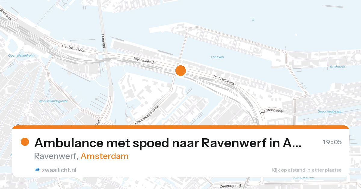 Ambulance met spoed naar Ravenwerf in Amsterdam — 27 aug 2026