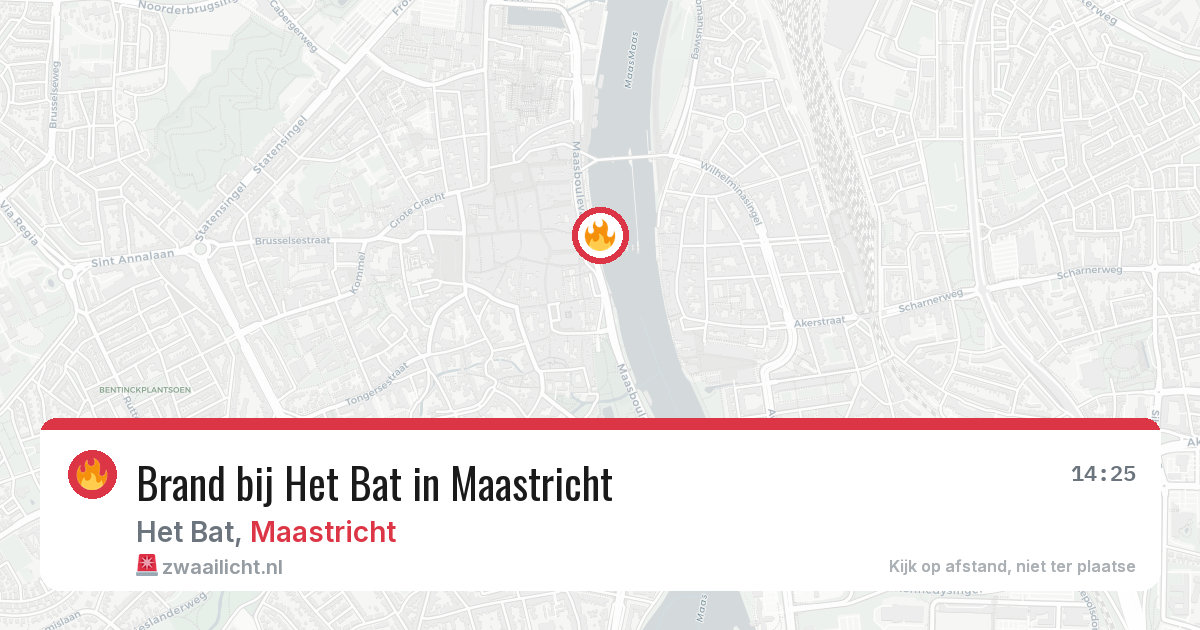 Brand bij Het Bat in Maastricht — 27 jun 2026
