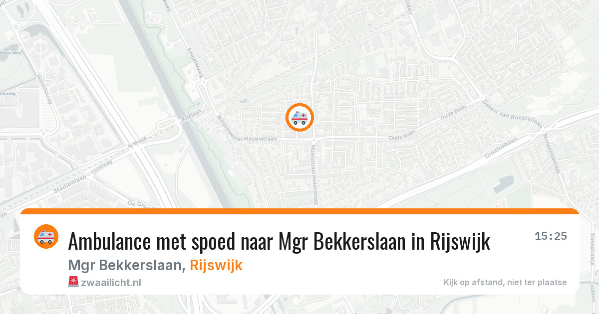 Ambulance met spoed naar Mgr Bekkerslaan in Rijswijk — 17 jan 2026