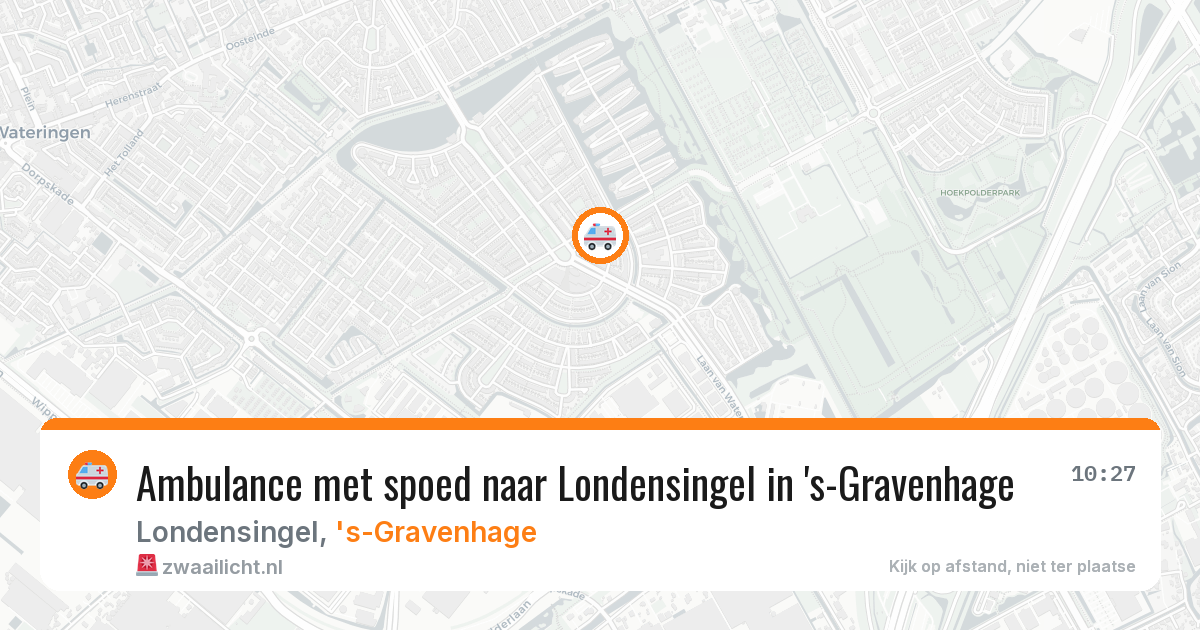 Ambulance met spoed naar Londensingel in 's-Gravenhage — 20 mei 2026