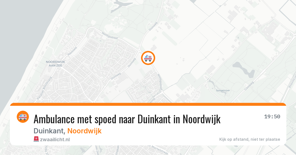 Ambulance met spoed naar Duinkant in Noordwijk — 13 mei 2026