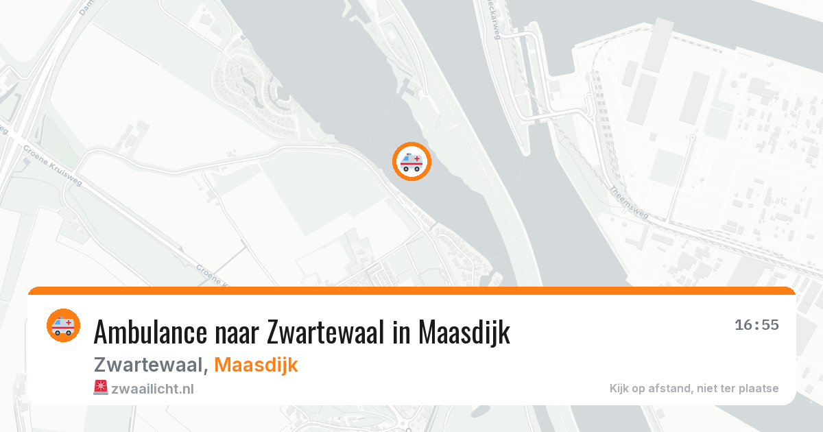 Ambulance naar Zwartewaal in Maasdijk — 6 jun 2026