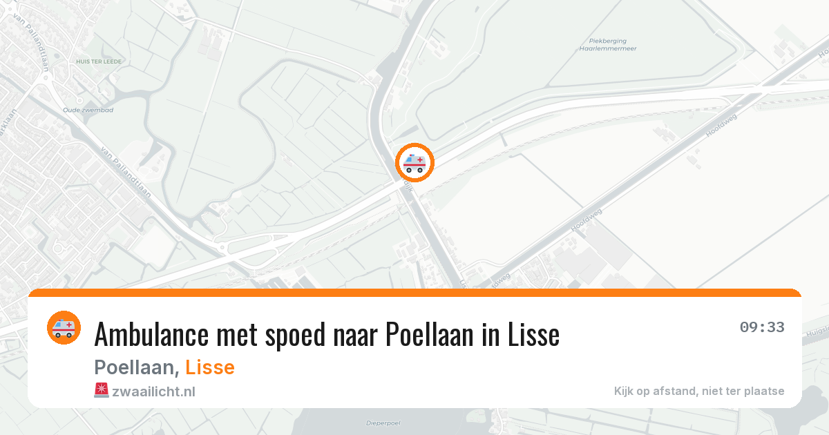 Ambulance met spoed naar Poellaan in Lisse — 11 feb 2026