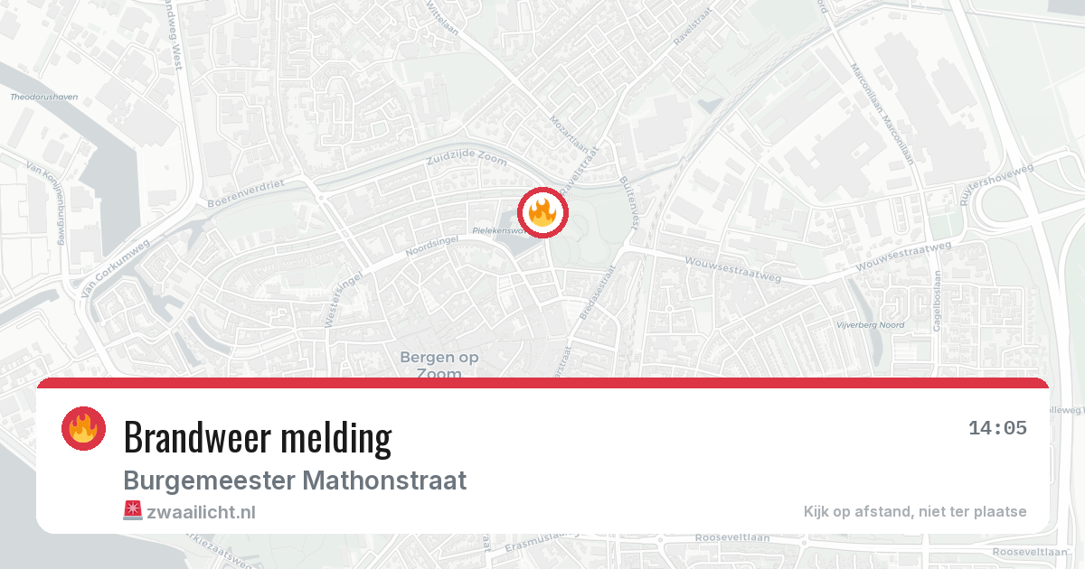 Brandweer melding — 29 mei 2026