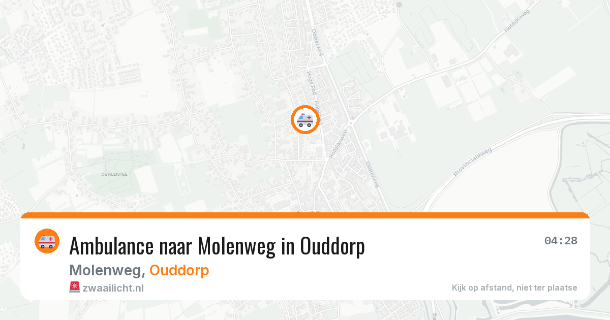 Ambulance naar Molenweg in Ouddorp — 30 mei 2026
