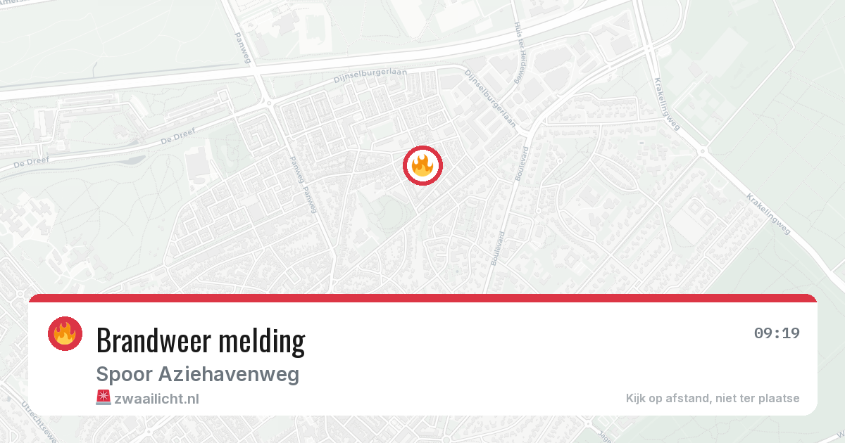 Brandweer melding — 13 apr 2026