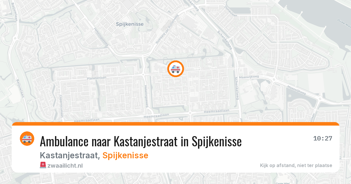Ambulance naar Kastanjestraat in Spijkenisse — 21 jun 2026