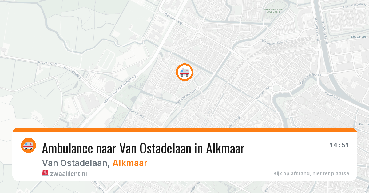 Ambulance naar Van Ostadelaan in Alkmaar — 12 aug 2026