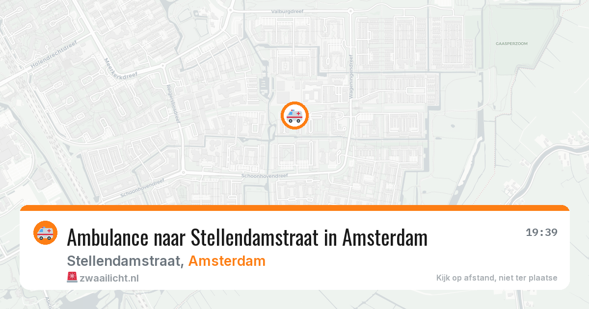Ambulance naar Stellendamstraat in Amsterdam — 1 jul 2026