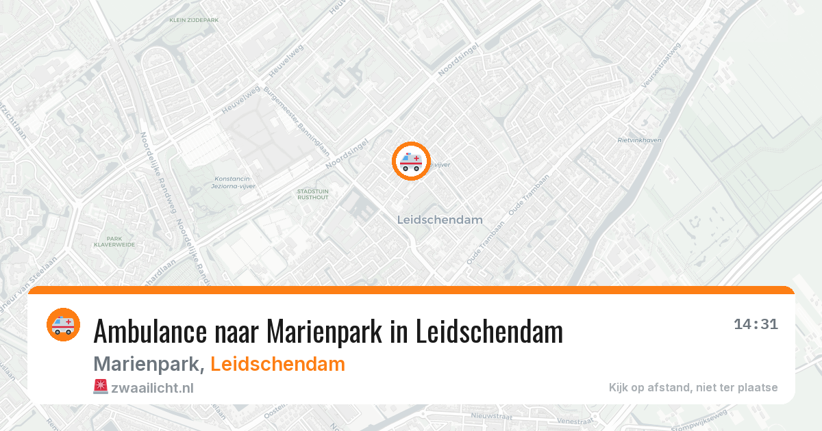 Ambulance naar Marienpark in Leidschendam — 28 jun 2026