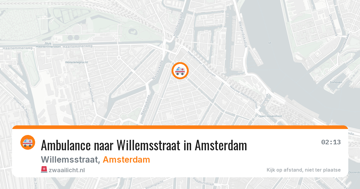 Ambulance naar Willemsstraat in Amsterdam — 26 jun 2026