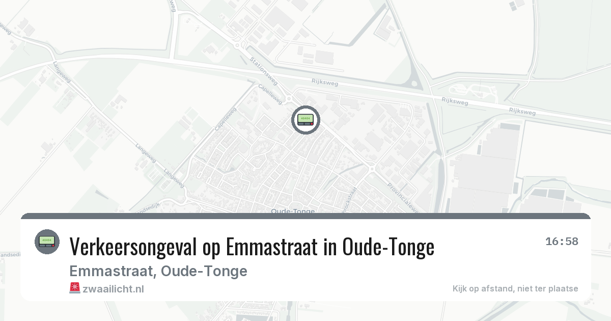 Verkeersongeval op Emmastraat in Oude-Tonge — 3 mrt 2026