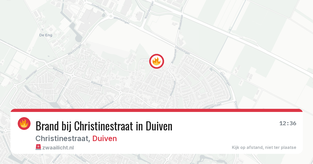 Brand bij Christinestraat in Duiven — 23 mei 2026