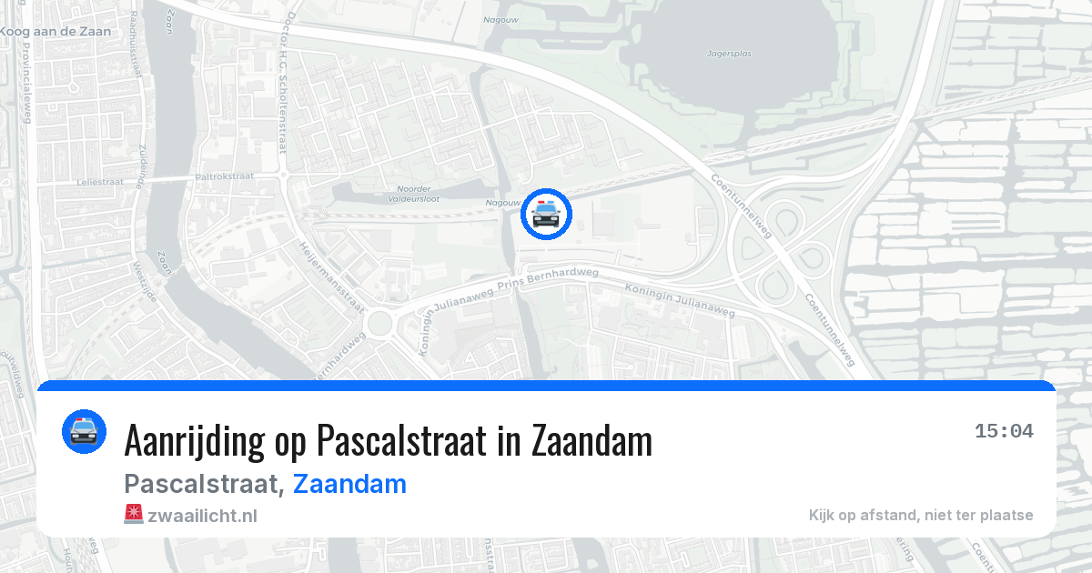 Aanrijding op Pascalstraat in Zaandam — 11 mei 2026