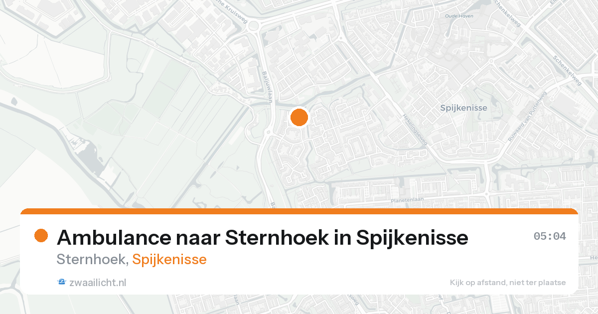 Ambulance naar Sternhoek in Spijkenisse — 30 mei 2026