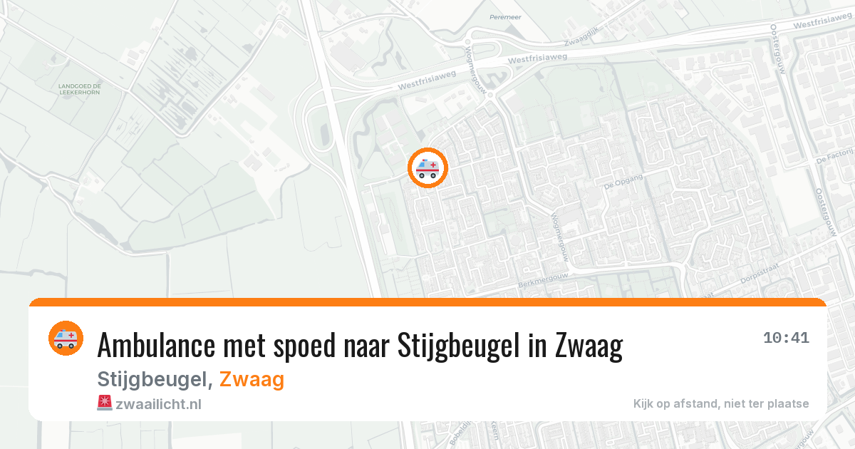 Ambulance met spoed naar Stijgbeugel in Zwaag — 2 jul 2026