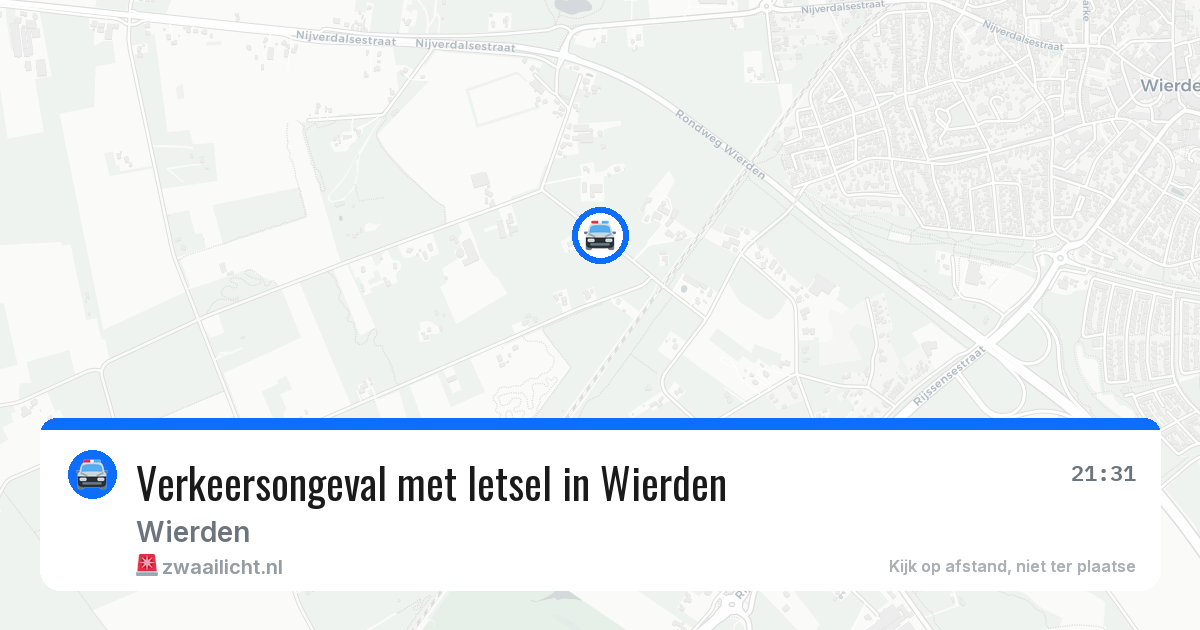 Verkeersongeval met letsel in Wierden — 6 mei 2026