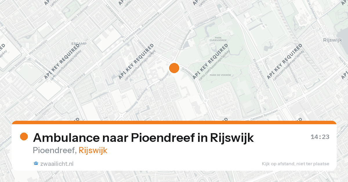 Ambulance naar Pioendreef in Rijswijk — 26 aug 2026