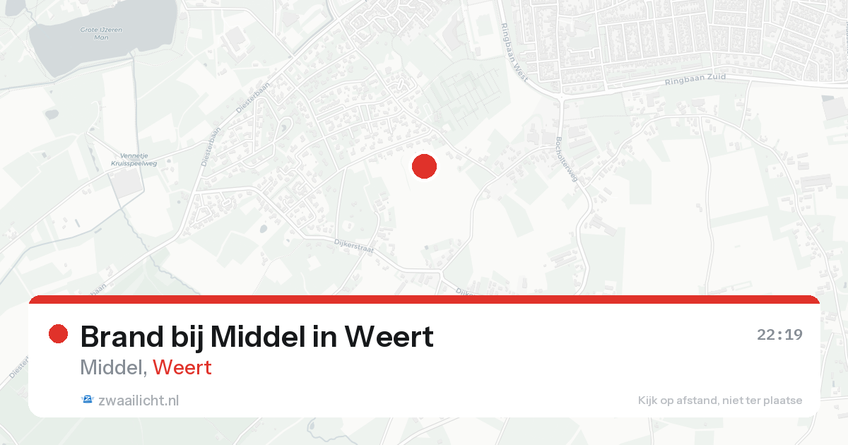 Brand bij Middel in Weert — 15 aug 2026
