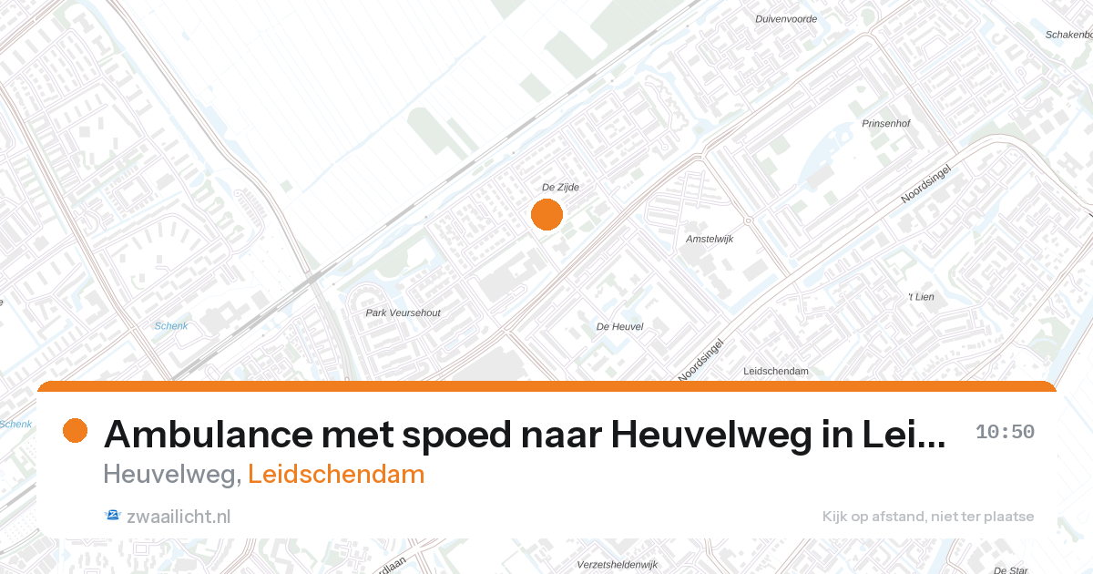 Ambulance met spoed naar Heuvelweg in Leidschendam — 28 aug 2026