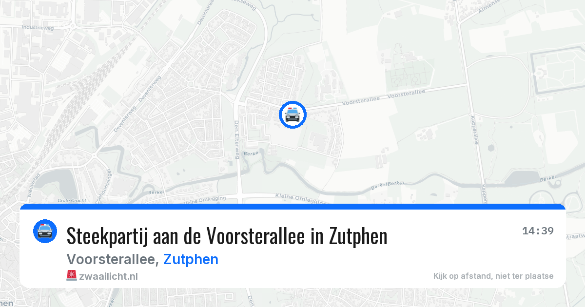 Steekpartij aan de Voorsterallee in Zutphen — 23 jul 2026