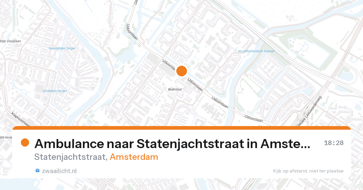 Ambulance naar Statenjachtstraat in Amsterdam — 27 aug 2026