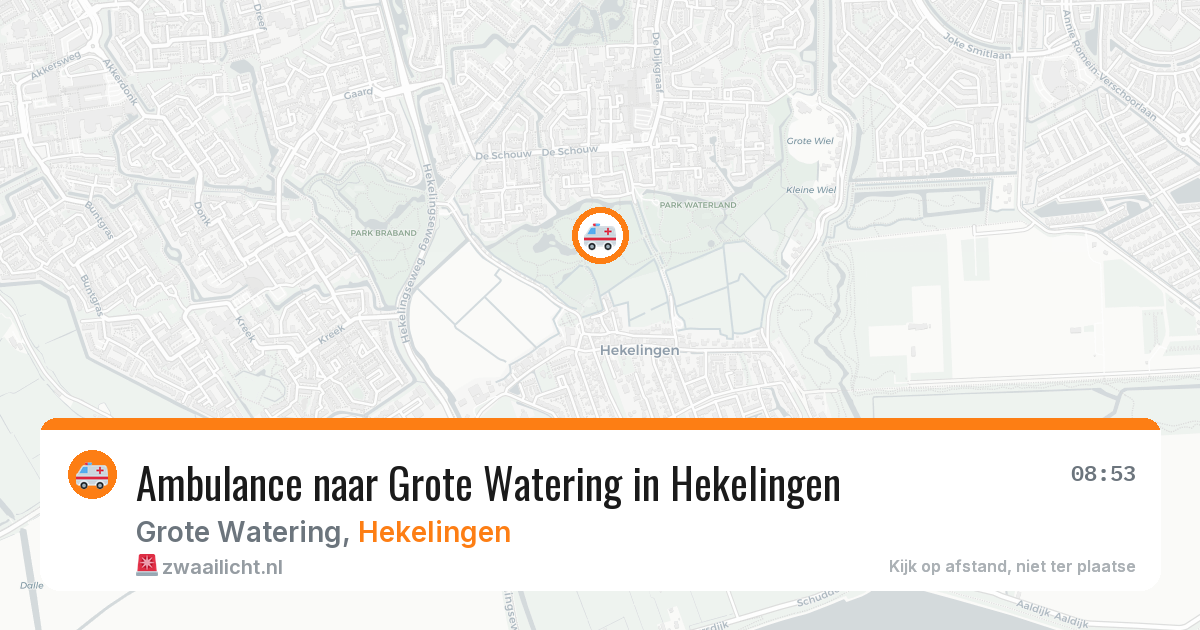 Ambulance naar Grote Watering in Hekelingen — 12 jun 2026