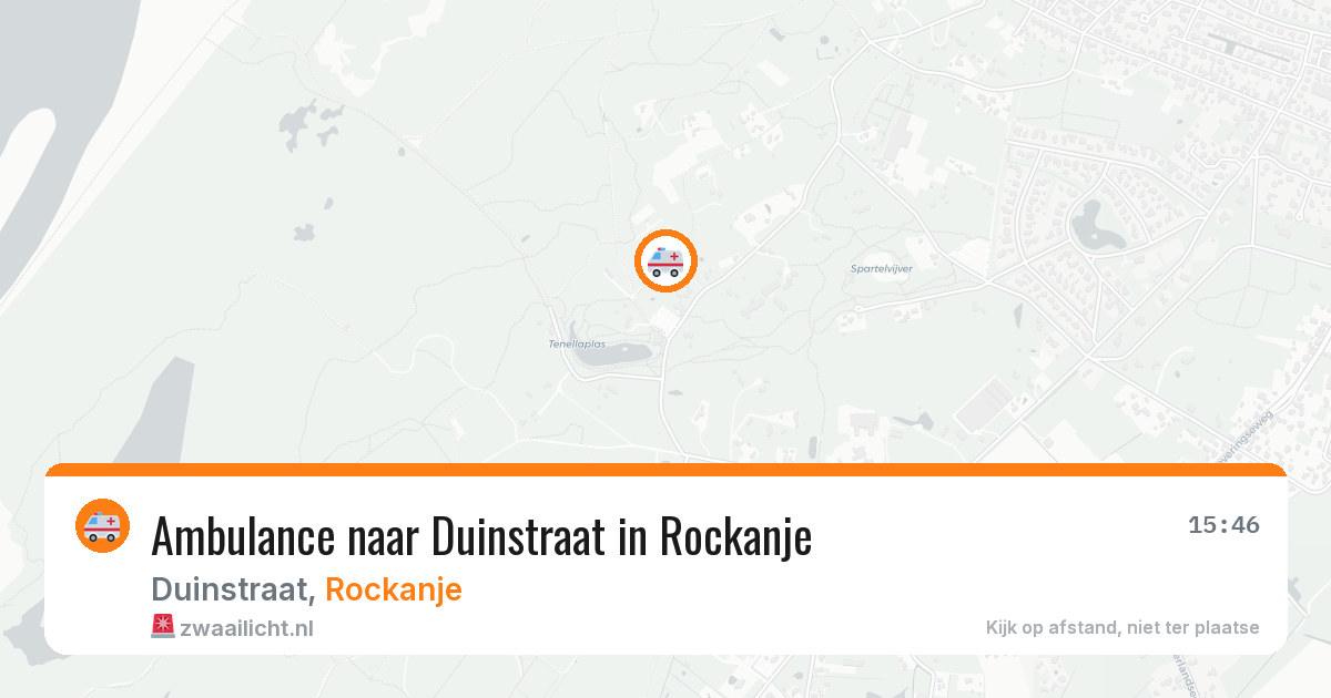 Ambulance naar Duinstraat in Rockanje — 29 apr 2026
