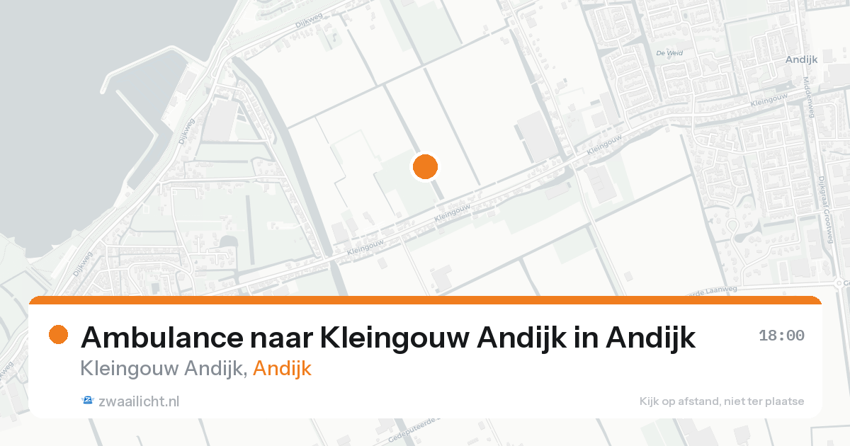 Ambulance naar Kleingouw Andijk in Andijk — 22 aug 2026