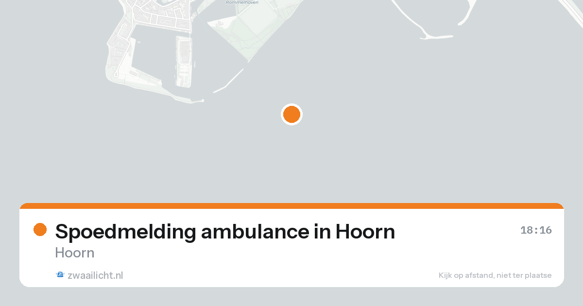 Spoedmelding ambulance in Hoorn — 22 aug 2026