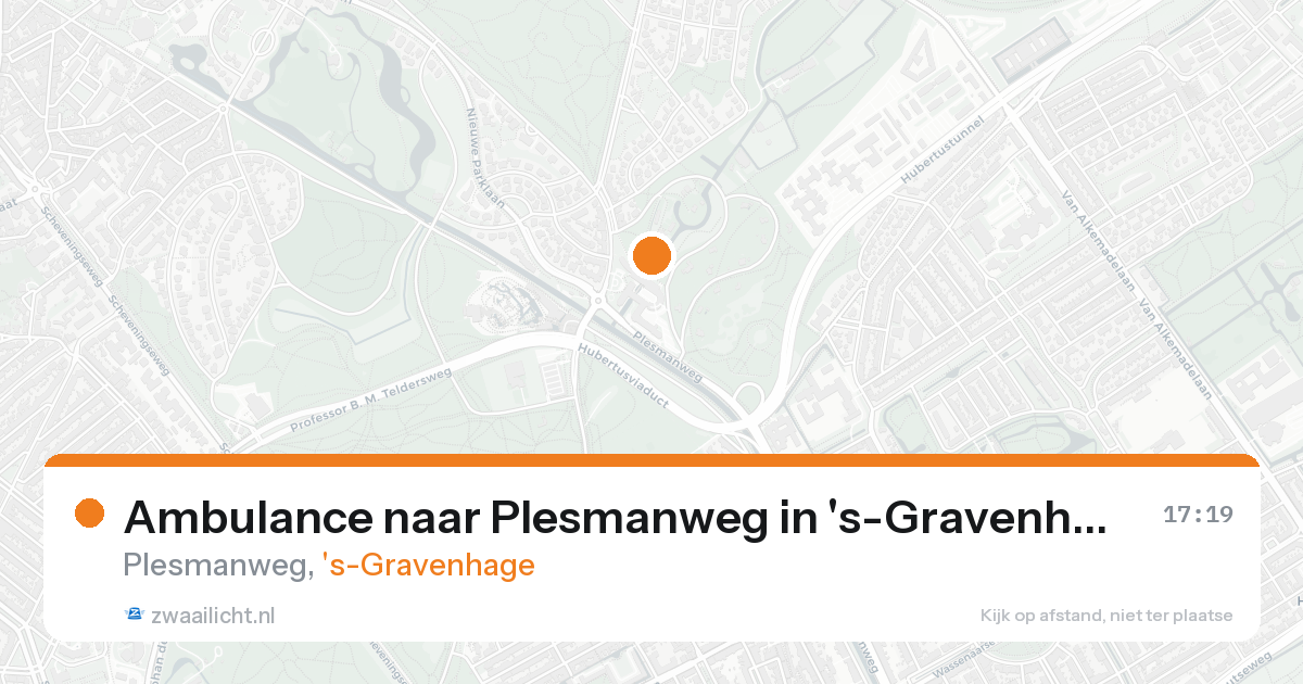Ambulance naar Plesmanweg in 's-Gravenhage — 21 aug 2026