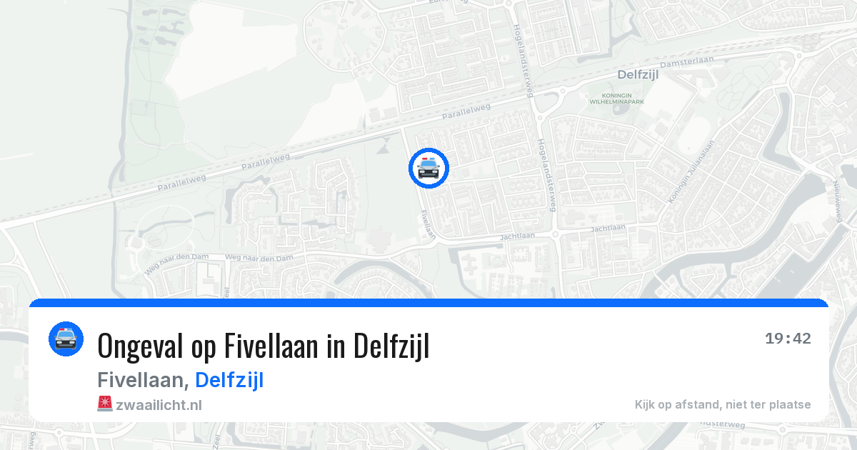 Ongeval op Fivellaan in Delfzijl — 17 jun 2026
